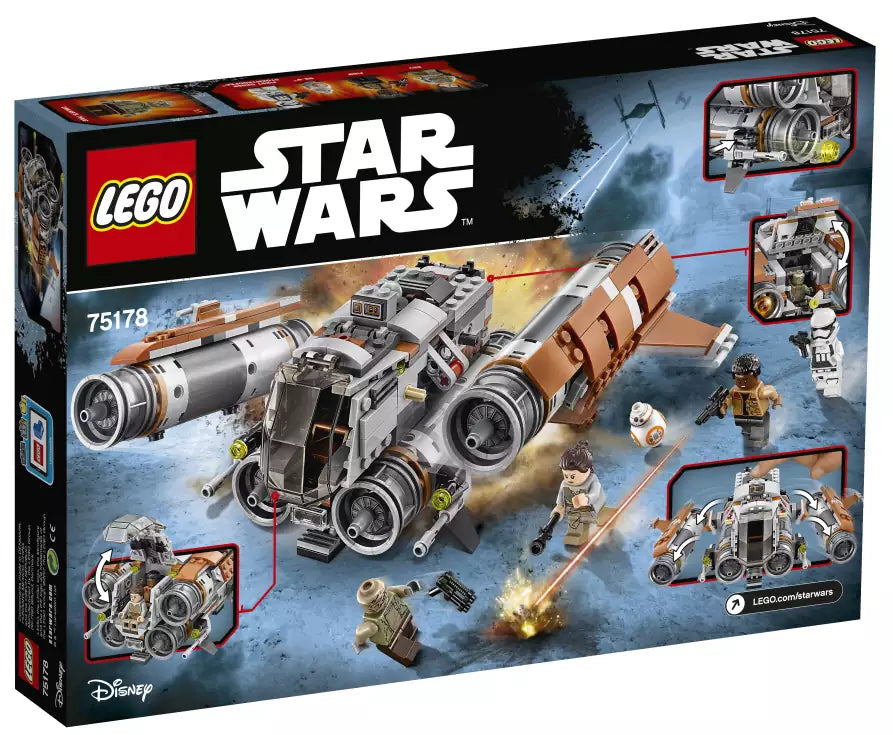 Box Rückansicht: LEGO Star Wars 75178 Jakku Quadjumper
