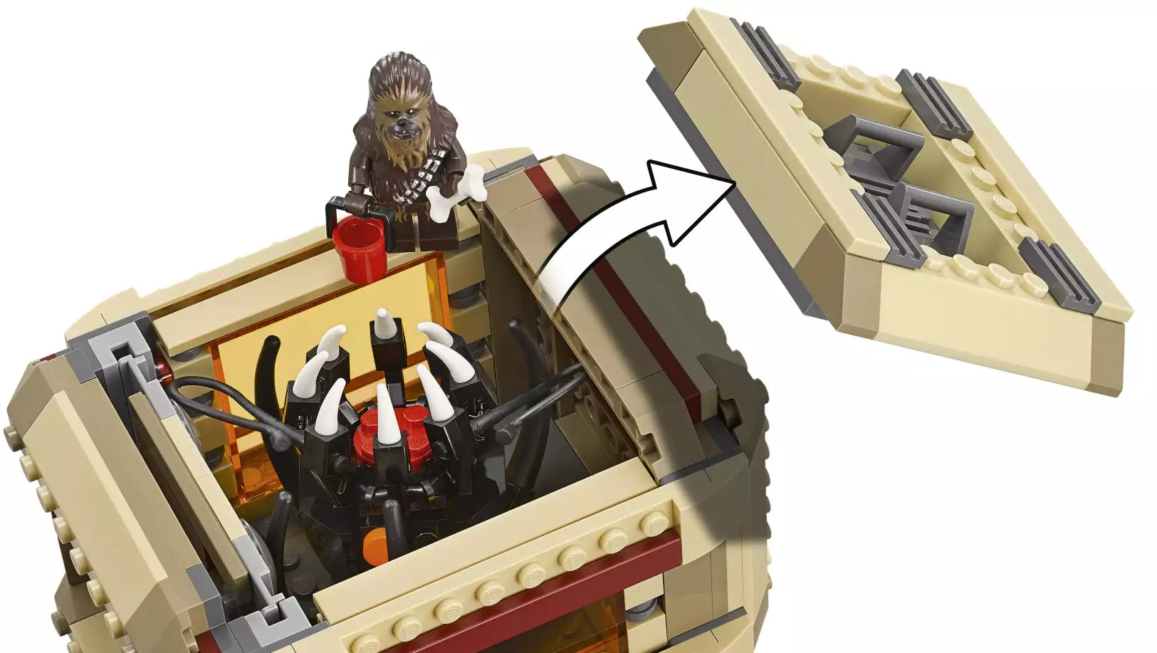 Detail 1: LEGO Star Wars 75180 Rathtar Escape