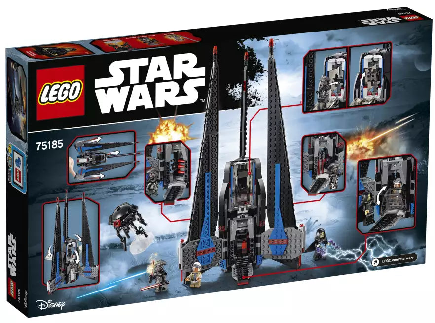 Box Rückansicht: LEGO Star Wars 75185 Tracker I