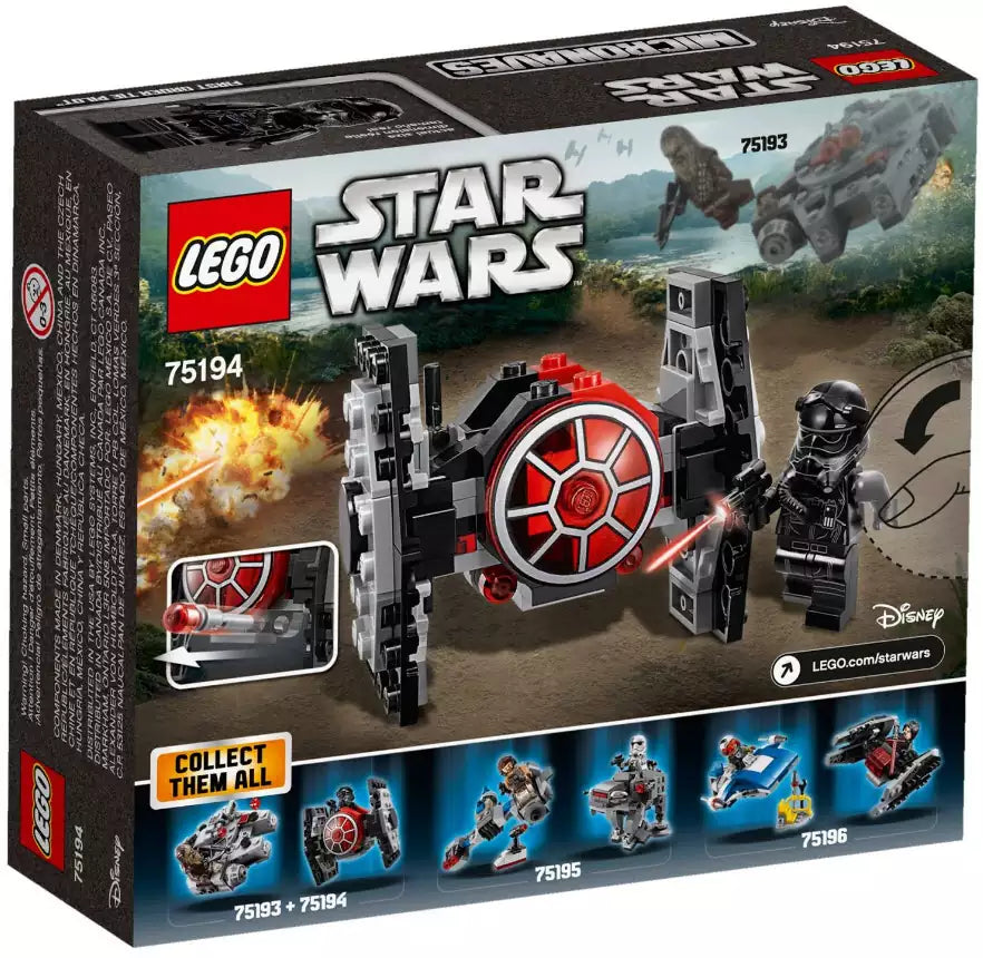 Box Rückansicht: LEGO Star Wars 75194 First Order TIE Fighter Microfighter