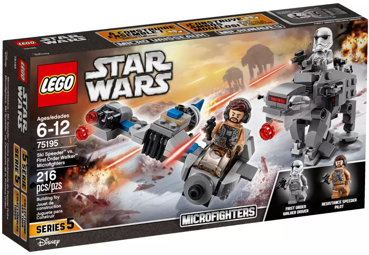 LEGO Star Wars 75195 Ski Speeder vs. First Order Walker Microfighters