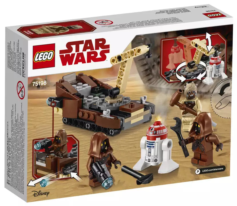 Box Rückansicht: LEGO Star Wars 75198 Tatooine Battle Pack
