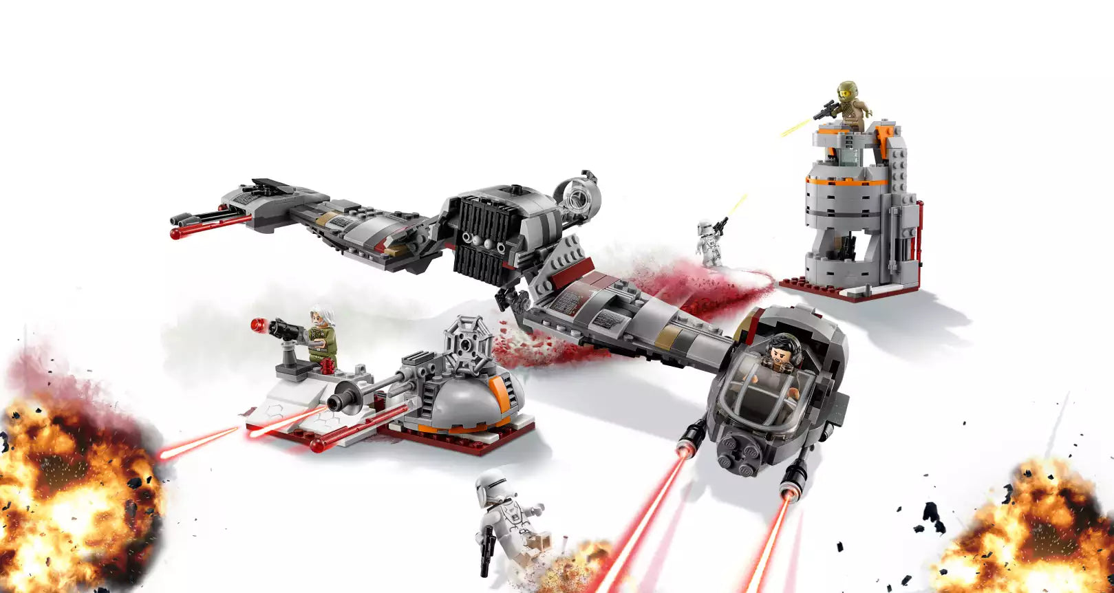 Detail 2: LEGO Star Wars 75202 Defense of Crait
