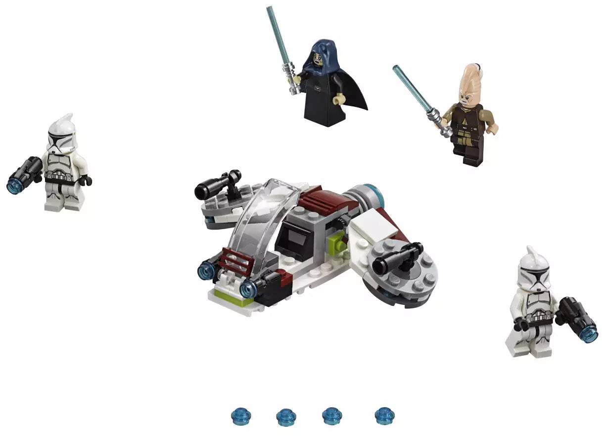 Inhalt: LEGO Star Wars 75206 Jedi und Clone Troopers Battle Pack