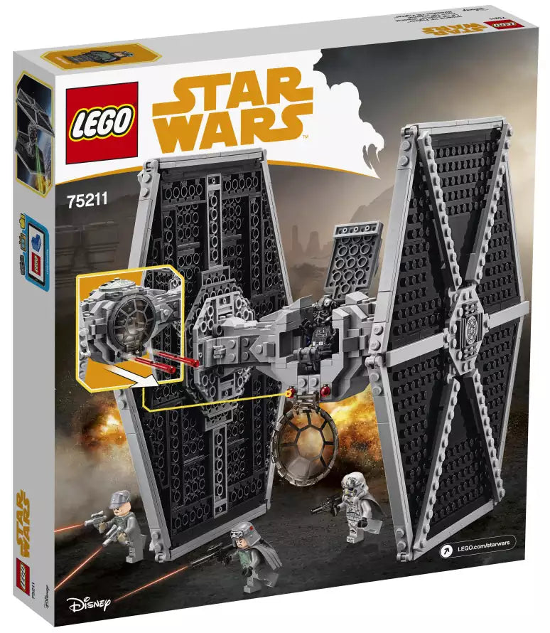 Box Rückansicht: LEGO Star Wars 75211 Imperial TIE Fighter