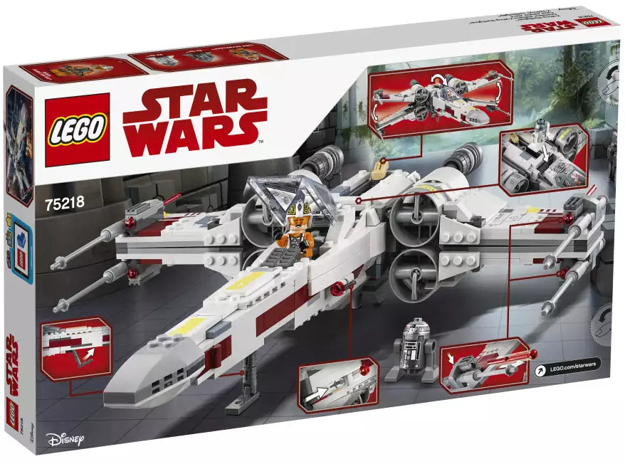 Box Rückansicht: LEGO Star Wars 75218 X-Wing Starfighter