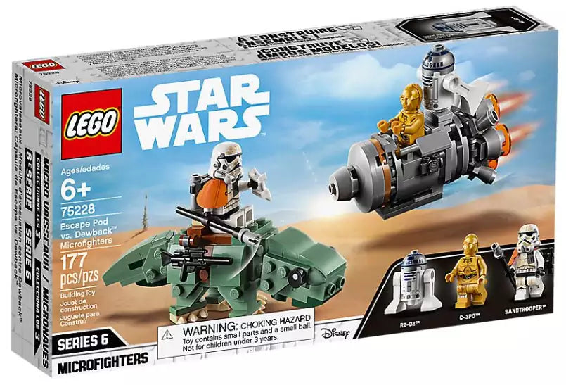 LEGO Star Wars 75228 Escape Pod vs. Dewback Microfighters