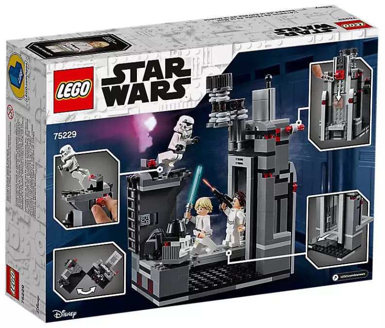Box Rückseite: LEGO Star Wars 75229 Flucht vom Todesstern