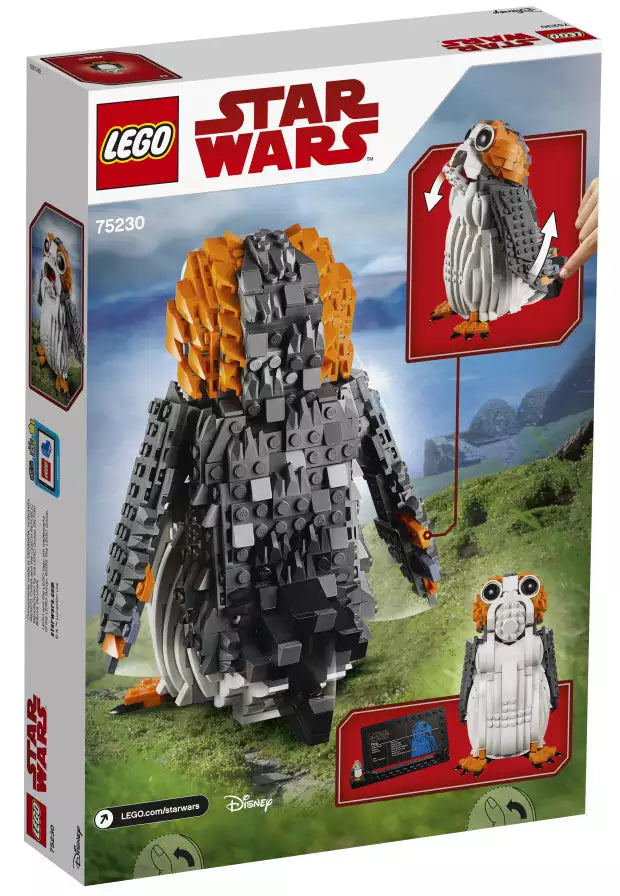 Box Rückansicht: LEGO Star Wars 75230 Porg