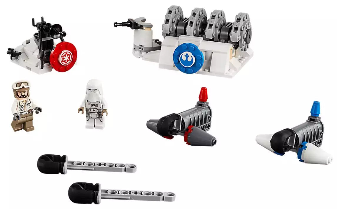 Inhalt: LEGO Star Wars 75239 Action Battle Hoth Generator-Attacke