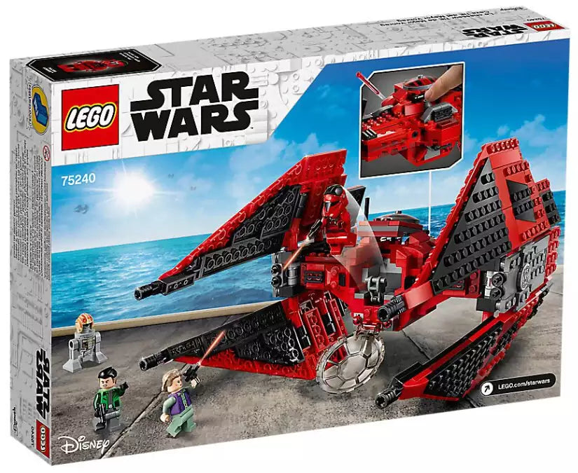 Box Rückseite: LEGO Star Wars 75240 Major Vonregs TIE Fighter