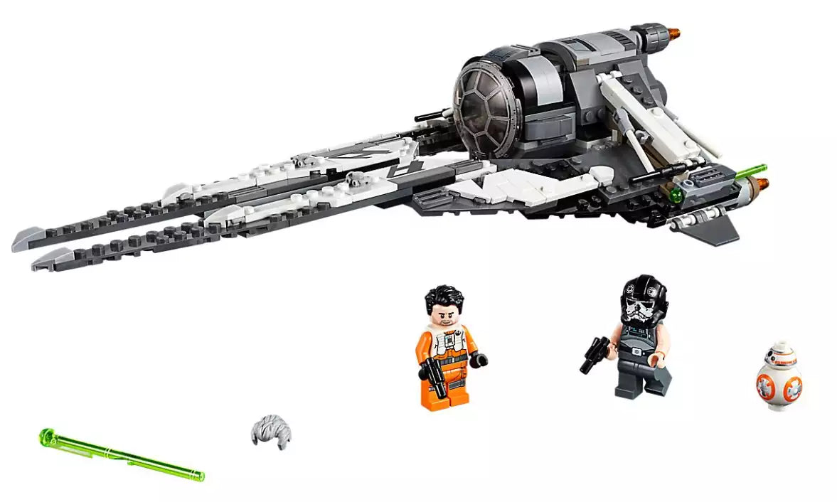 Inhalt: LEGO Star Wars 75242 TIE Interceptor - Allianz-Pilot