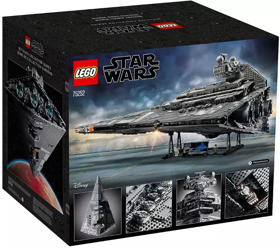 Box Rückansicht: LEGO Star Wars 75252 Imperialer Sternzerstörer