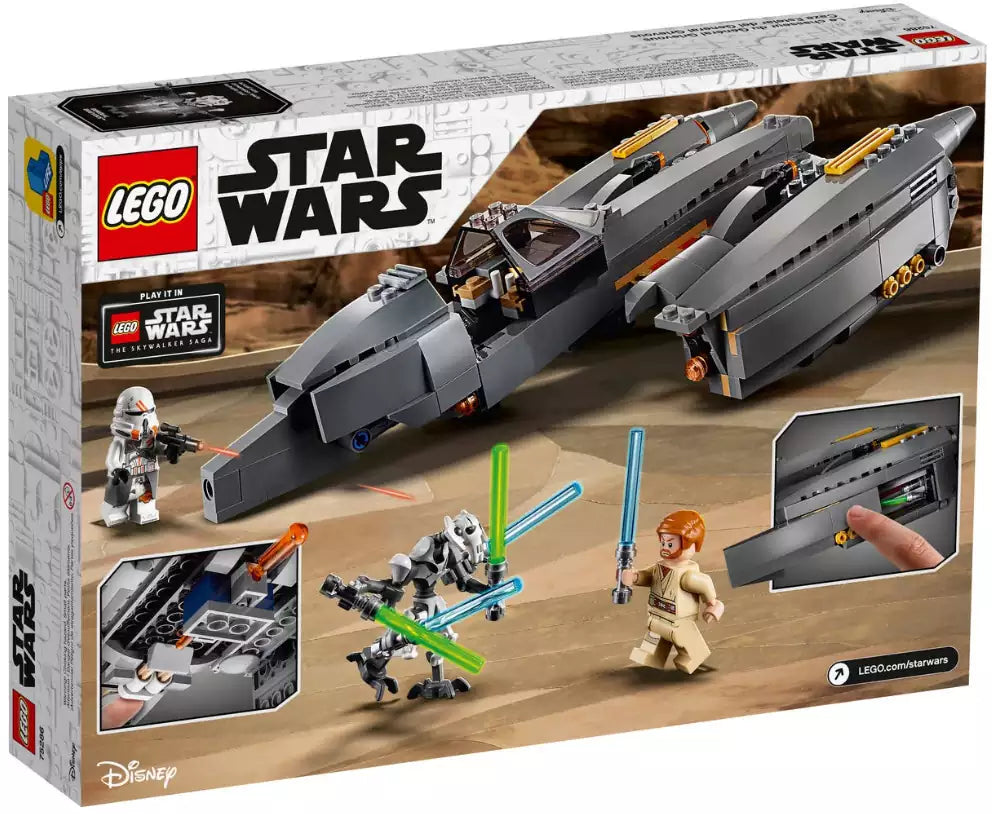 Box Rückansicht: LEGO Star Wars 75286 General Grievous‘ Starfighter