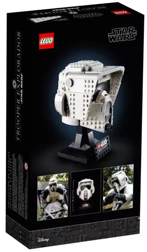 Box Rückansicht: LEGO Star Wars 75305 Scout Trooper Helm