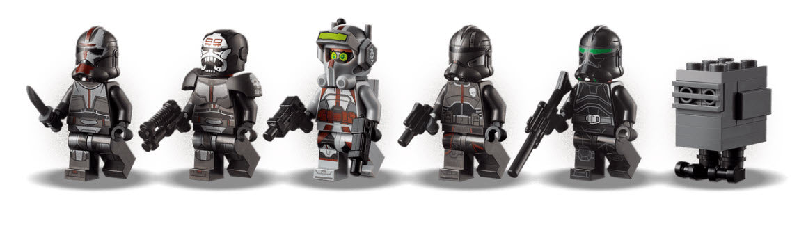 Minifiguren: LEGO Star Wars 75314 Angriffsshuttle aus The Bad Batch