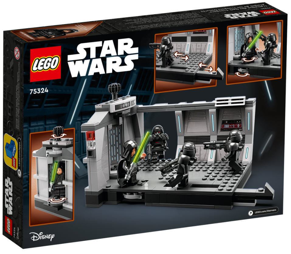 Box Rückansicht: LEGO Star Wars 75324 Angriff der Dark Trooper