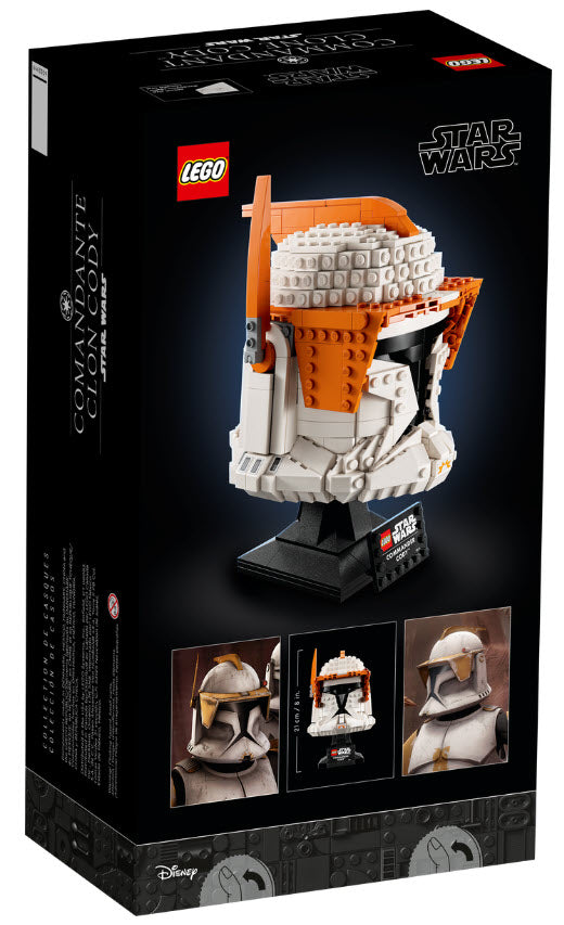 Box Rückansicht: LEGO Star Wars 75350 Clone Commander Cody Helm