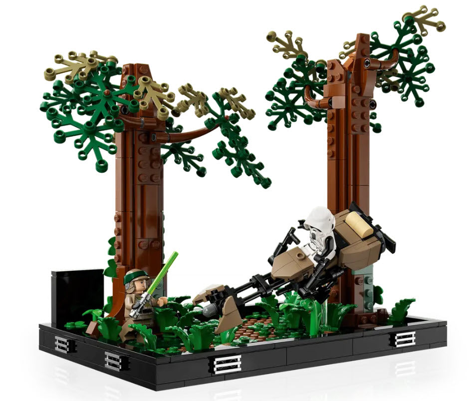 Minifiguren: LEGO Star Wars 75353 Verfolgungsjagd auf Endor – Diorama