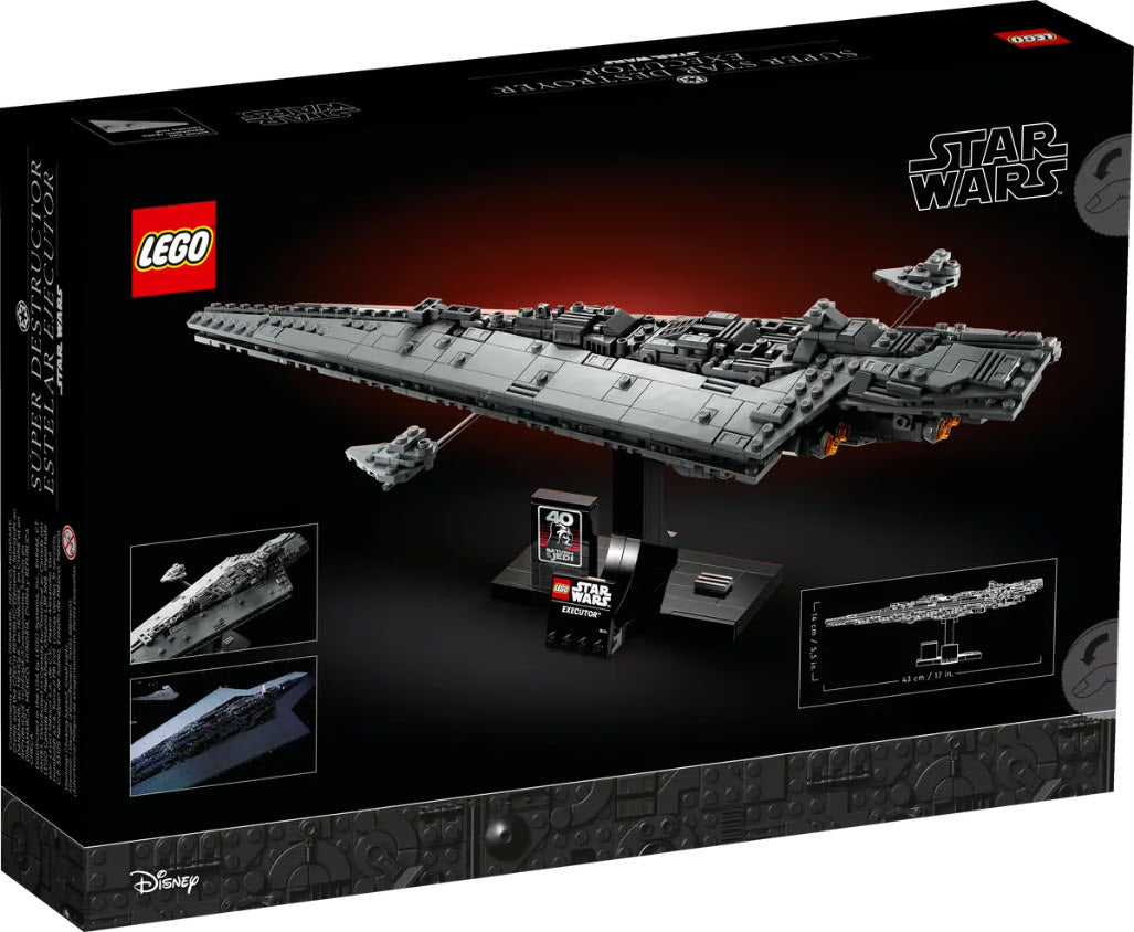 Box Rückansicht: LEGO Star Wars 75356 Supersternzerstörer Executor