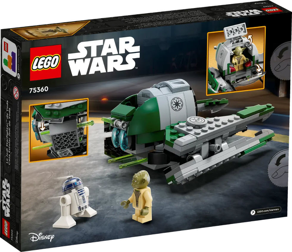 Box Rückansicht: LEGO Star War 75360 Yodas Jedi Starfighter
