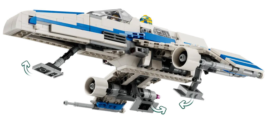 Detail 1: LEGO Star War 75364 New Republic E-Wing vs. Shin Hatis Starfighter
