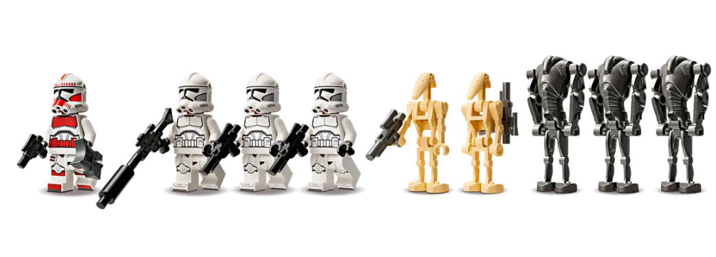 Minifiguren: LEGO Star War 75372 Clone Trooper & Battle Droid Battle Pack