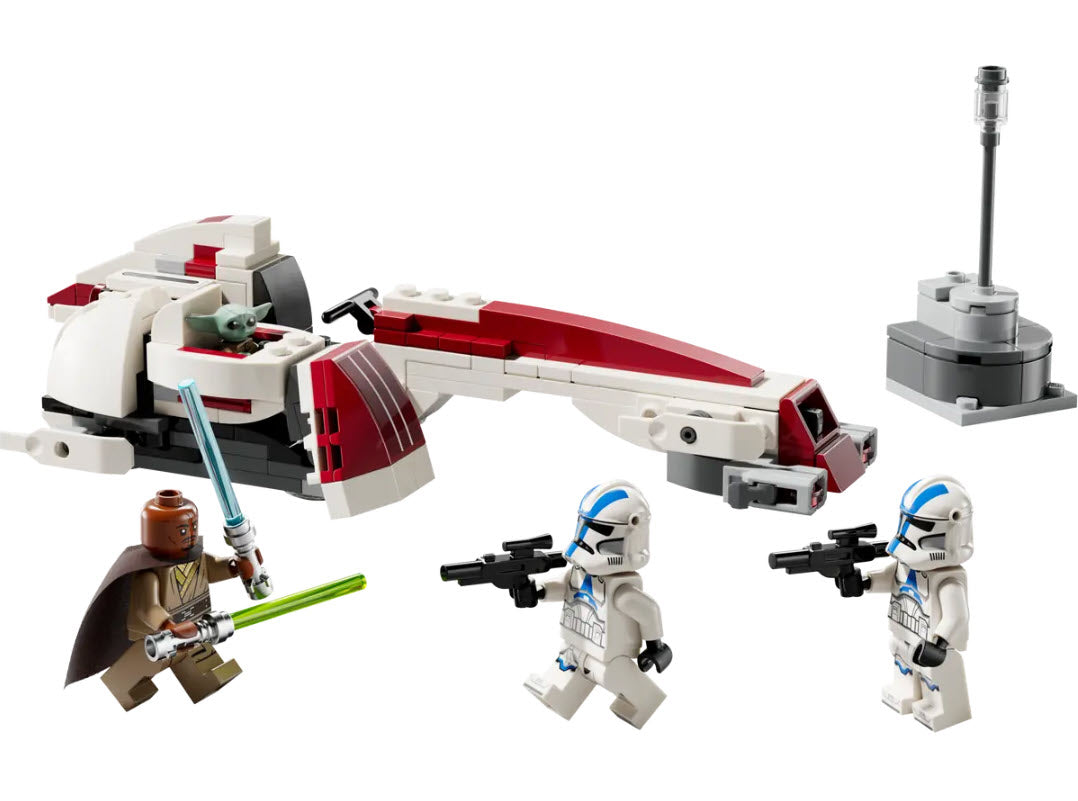 Inhalt: LEGO Star War 75378 Flucht mit dem BARC Speeder