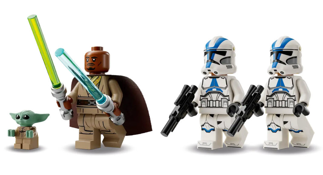Minifiguren: LEGO Star War 75378 Flucht mit dem BARC Speeder