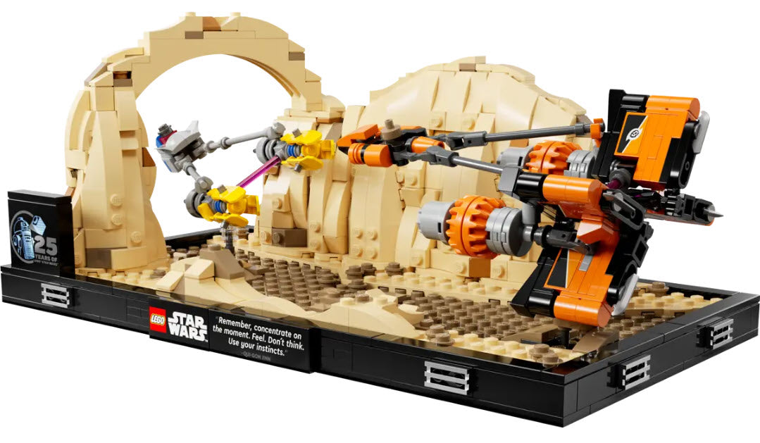 Inhalt: LEGO Star War 75380 Podrennen in Mos Espa – Diorama