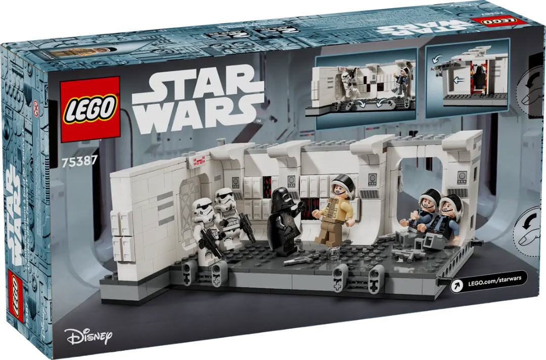 Box Rückansicht: LEGO Star War 75387 Das Entern der Tantive IV