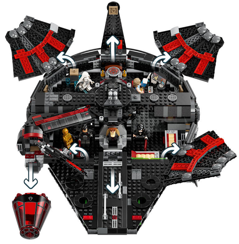 Detail 2: LEGO Star War 75389 Dunkler Millennium Falke