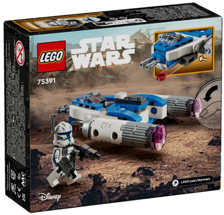 Box Rückansicht: LEGO Star War 75391 Captain Rex Y-Wing Microfighter