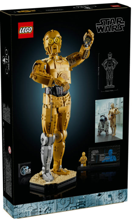 Box Rückansicht: LEGO Star War 75398 C-3PO