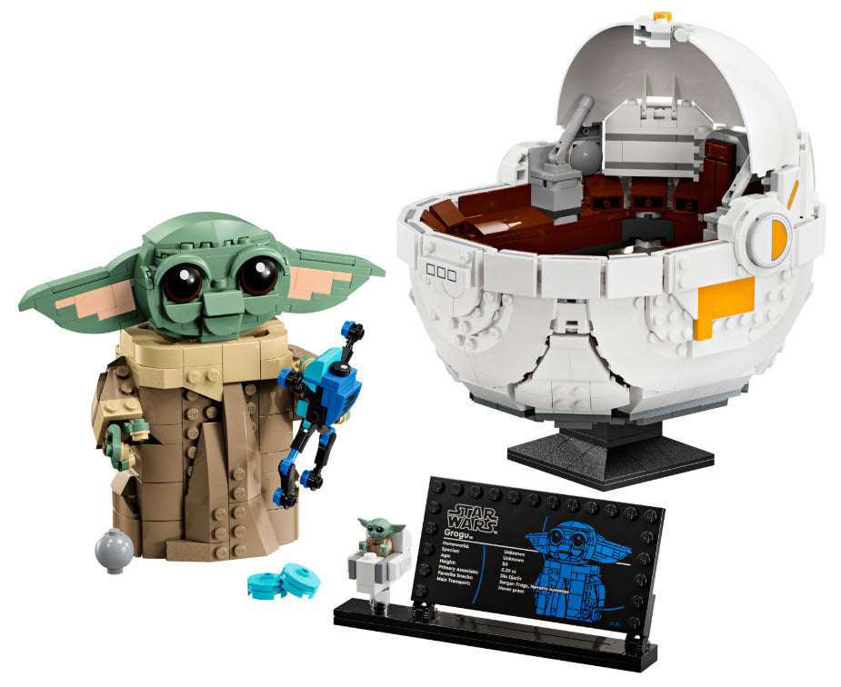 Inhalt: LEGO Star Wars 75403 Grogu in seiner Repulsorwiege