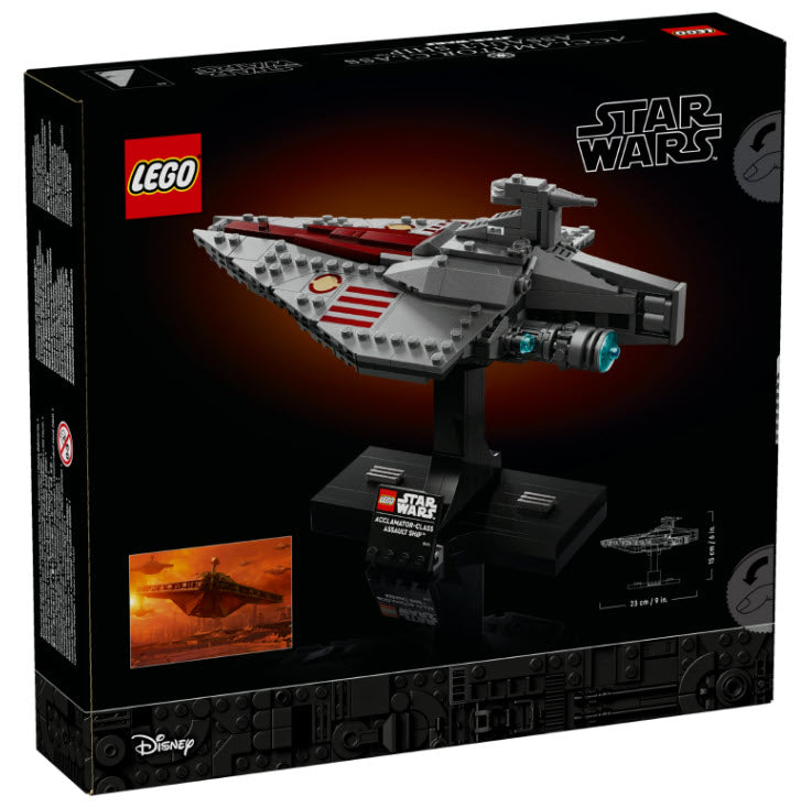 Box Rückseite: LEGO Star Wars 75404 Assault Ship der Acclamator-Klasse