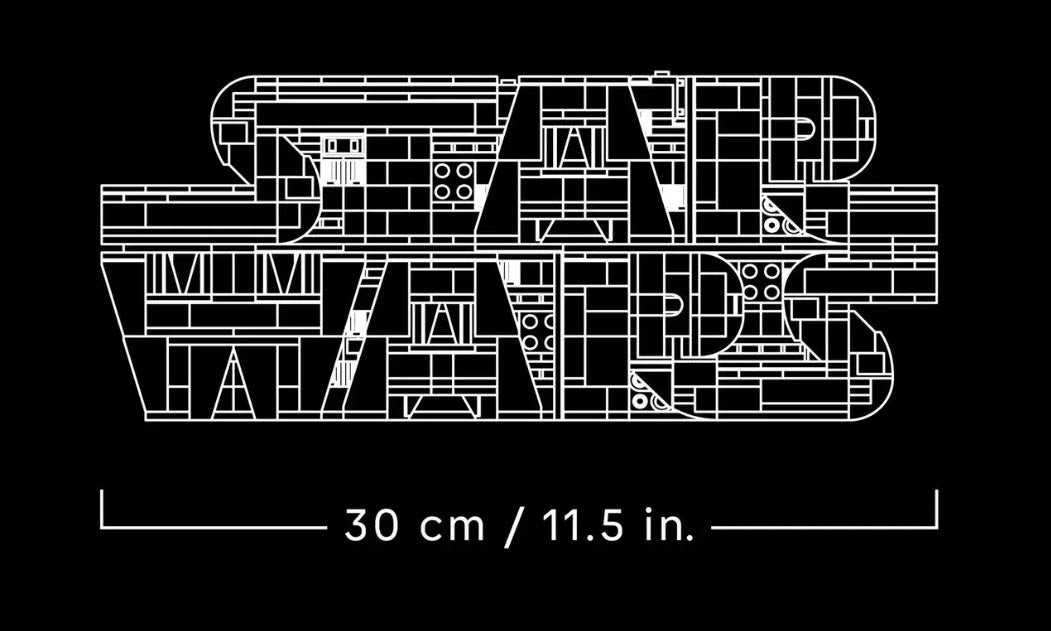 Detail 2: LEGO Star Wars 75407 Star Wars Logo aus LEGO Steinen