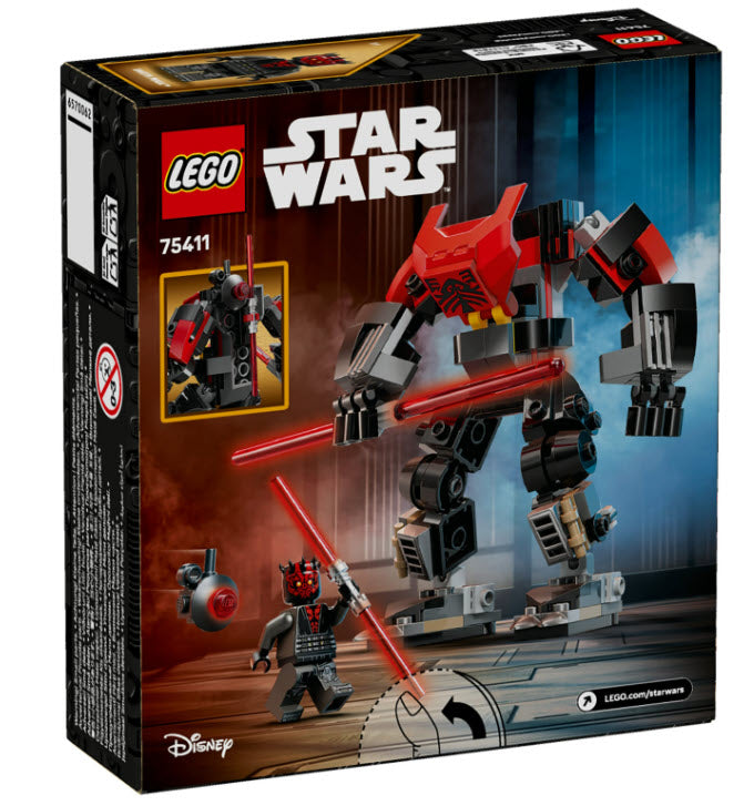 Box Rückseite: LEGO Star Wars 75411 Darth Maul Mech