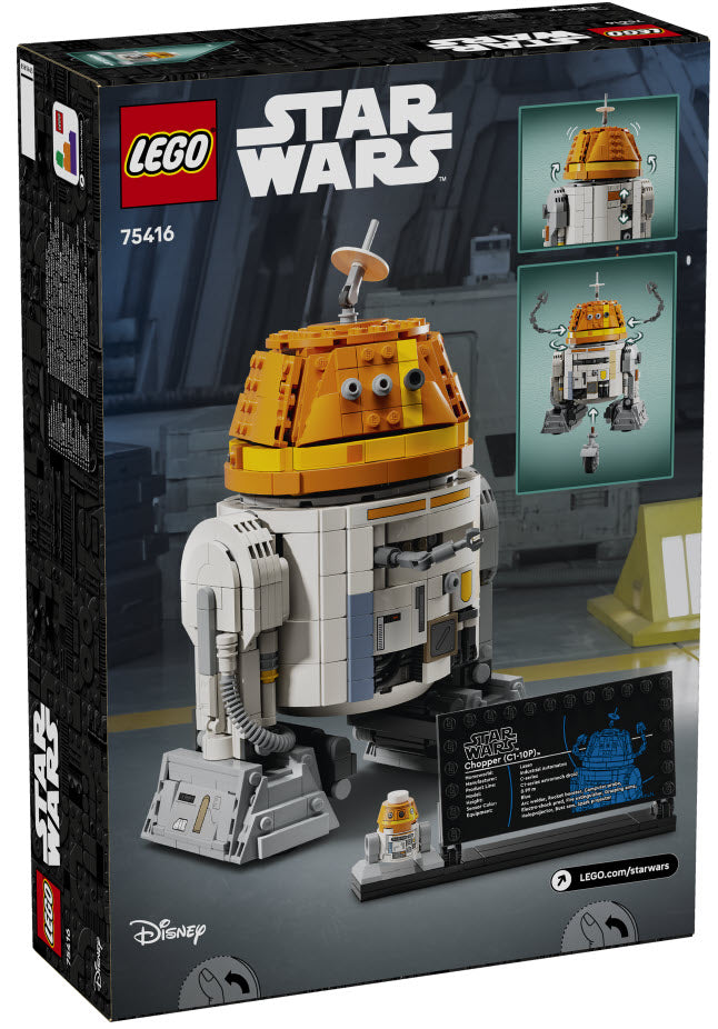 Box Rückseite: LEGO Star Wars 75416 Astromech-Droide Chopper (C1-10P)