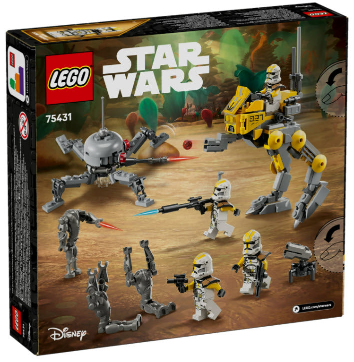 Box Rückseite: LEGO Star Wars 75431 Klonsoldaten des 327. Sternenkorps Battle Pack