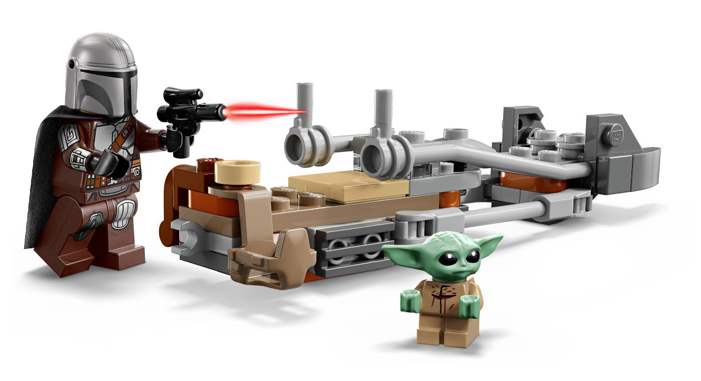 Detail 2: LEGO Star Wars 75436 Der Mandalorianer und Grogu auf ihrem Speeder Bike