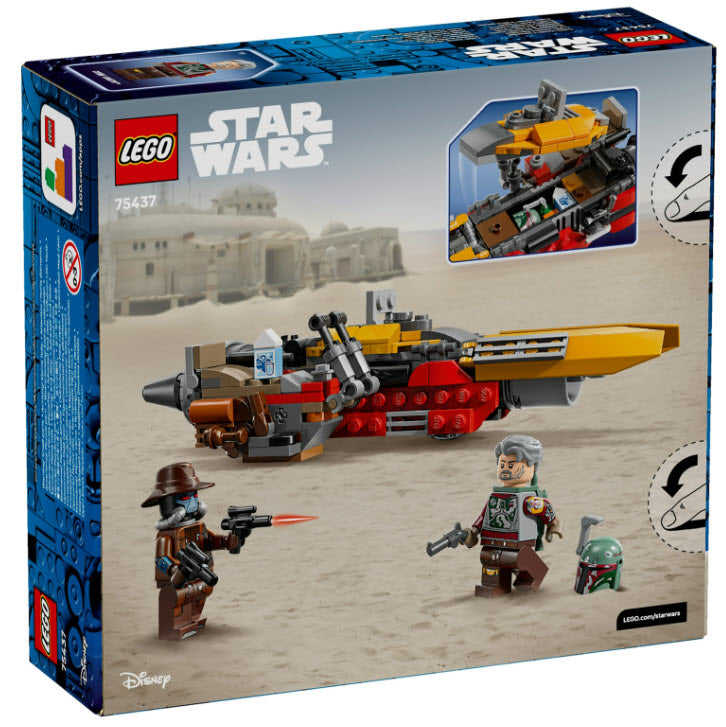 Box Rückseite: LEGO Star Wars 75437 Cobb Vanths Speeder