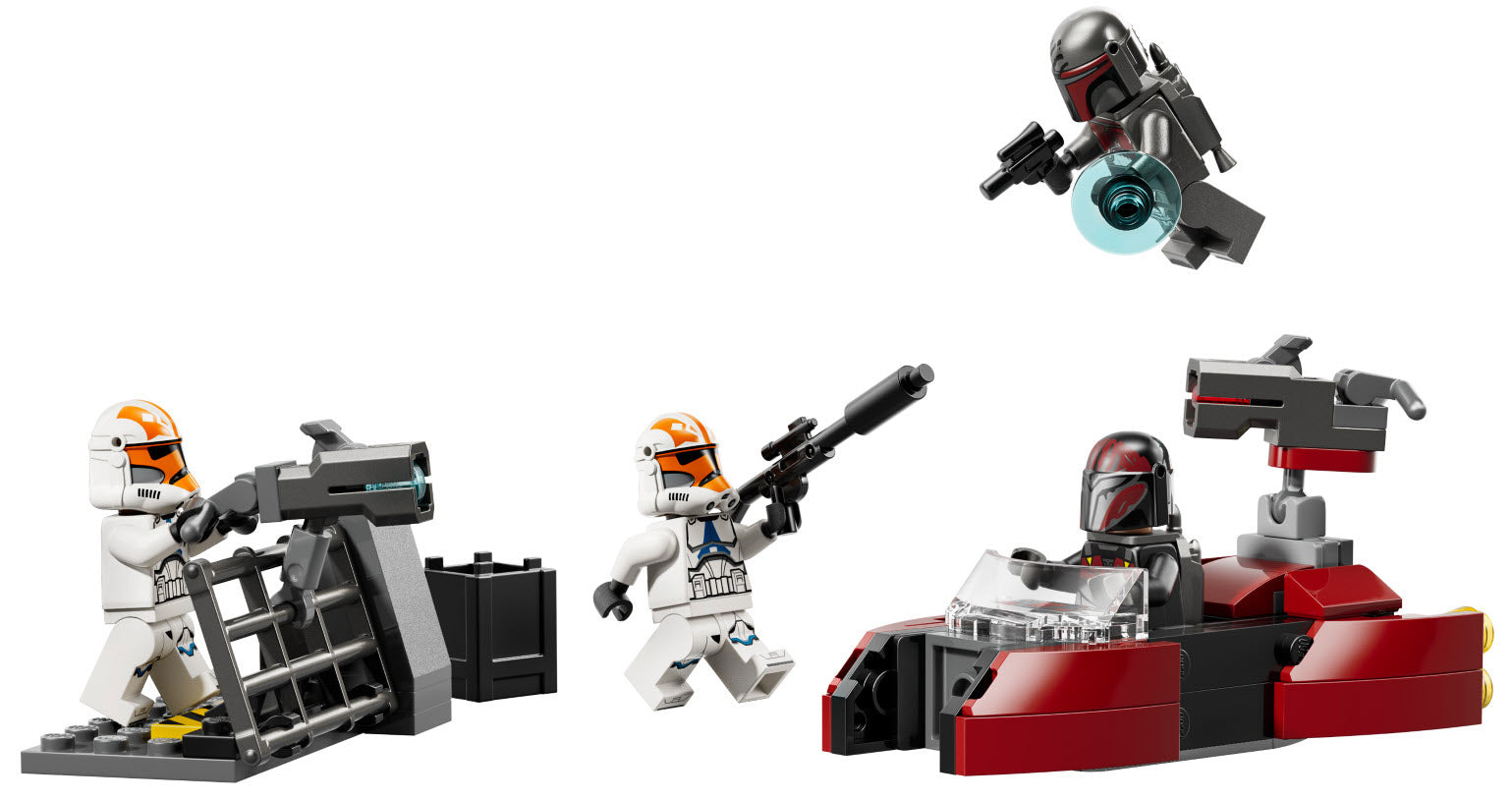 Inhalt: LEGO Star Wars 75449 Belagerung von Mandalore Battle Pack