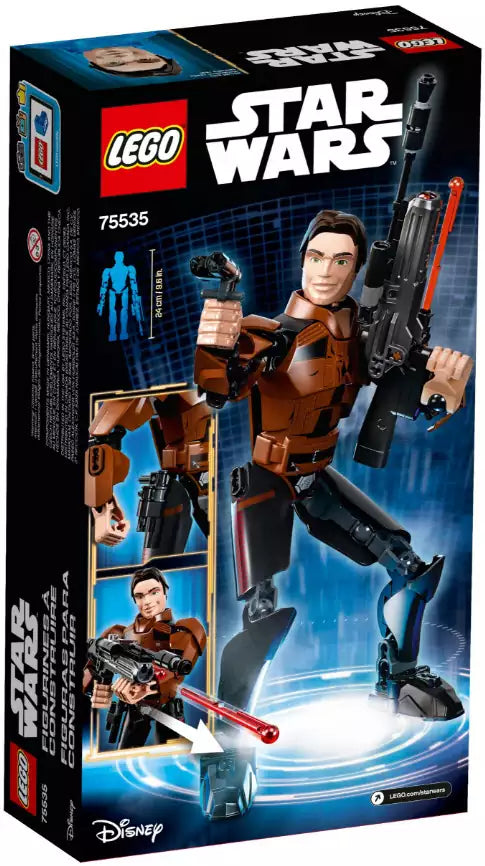 Box Rückansicht: LEGO Star Wars 75535 Han Solo