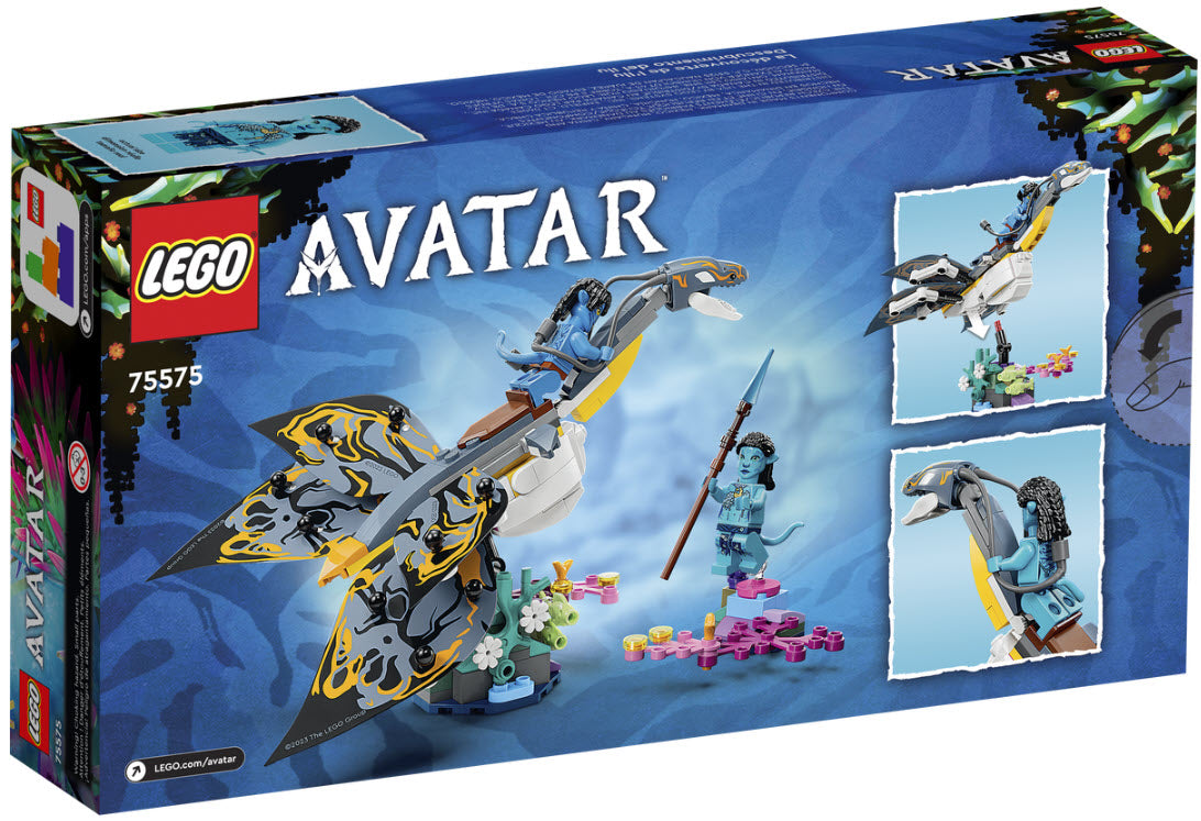 Box Rückseite: LEGO Avatar 75575 Entdeckung des Ilu