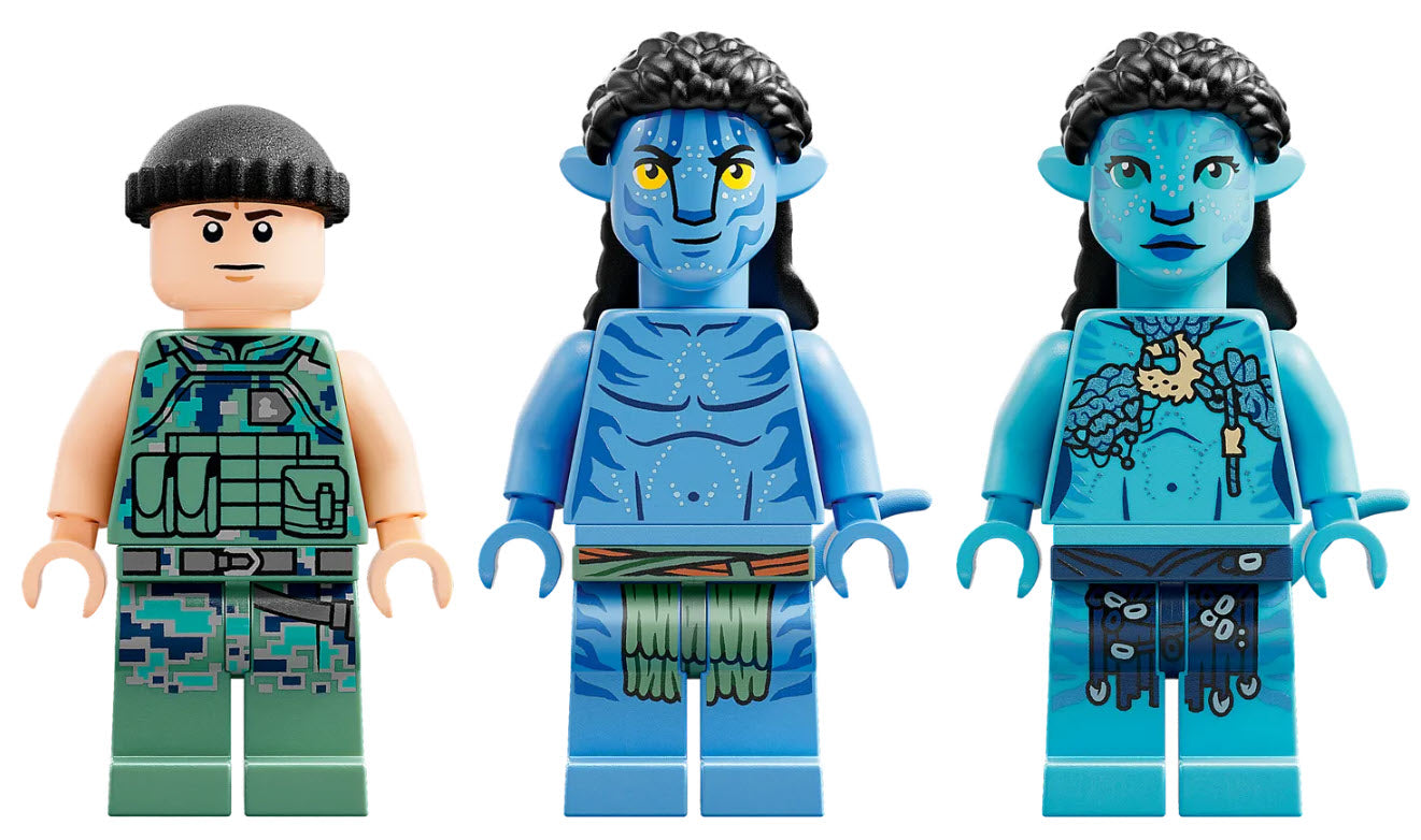Minifiguren: LEGO Avatar 75579 Payakan der Tulkun und Krabbenanzug