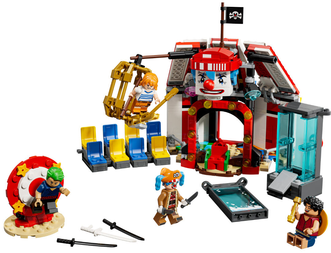 Inhalt: LEGO One Piece 75637 Zirkuszelt von Buggy dem Clown