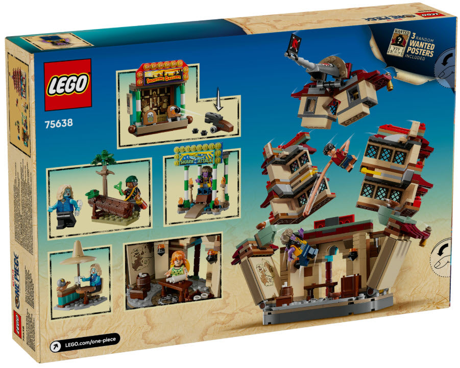 Box Rückseite: LEGO One Piece 75638 Showdown im Arlong Park