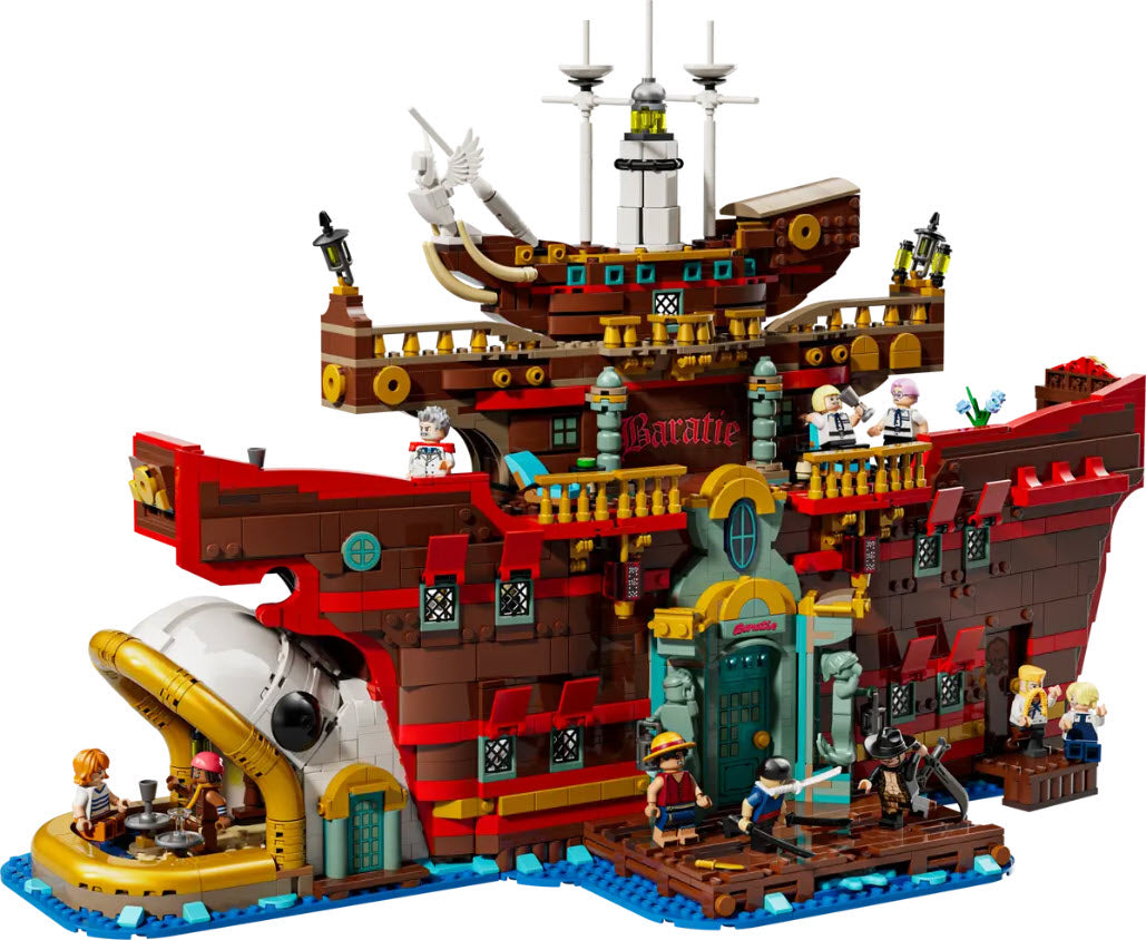 Inhalt: LEGO One Piece 75640 Baratié, das Schwimmende Restaurant