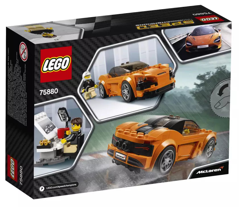 Box Rückansicht: LEGO Speed Champions 758780 McLaren 720S